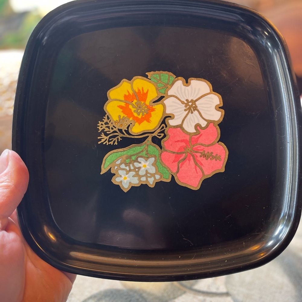 Vintage Couroc Tray/Western Airlines-free shipping
